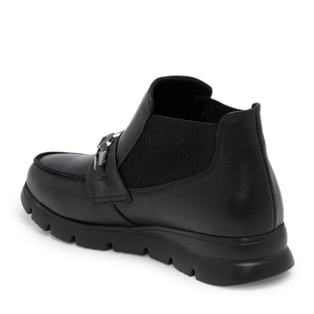 Siyah Deri Kadın Bot - K25K1BT68247-A23 - 2