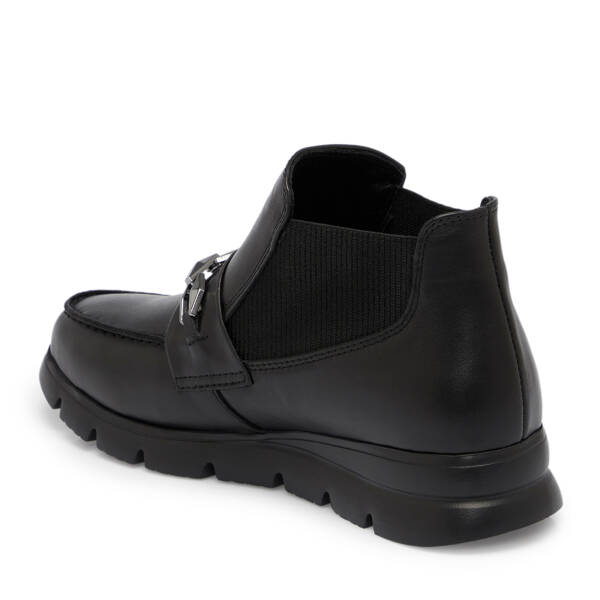 Siyah Deri Kadın Bot - K25K1BT68247-A23 - 2