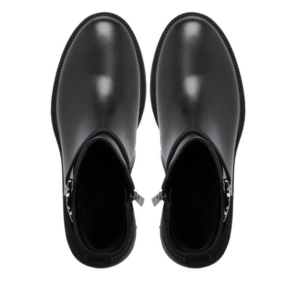 Siyah Deri Kadın Bot - K25K1BT68249-A23 - 5