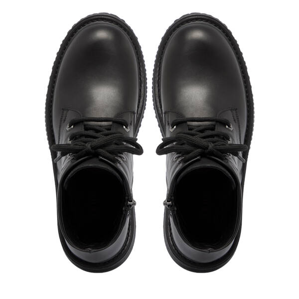 Siyah Deri Kadın Bot - K25K1BT68250-A23 - 5