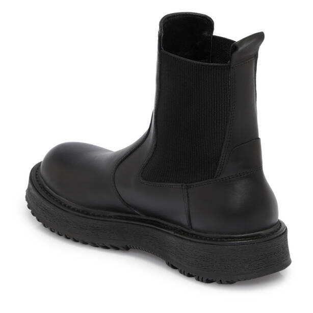 Siyah Deri Kadın Bot - K25K1BT68251-A23 - 2