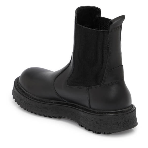 Siyah Deri Kadın Bot - K25K1BT68251-A23 - 2