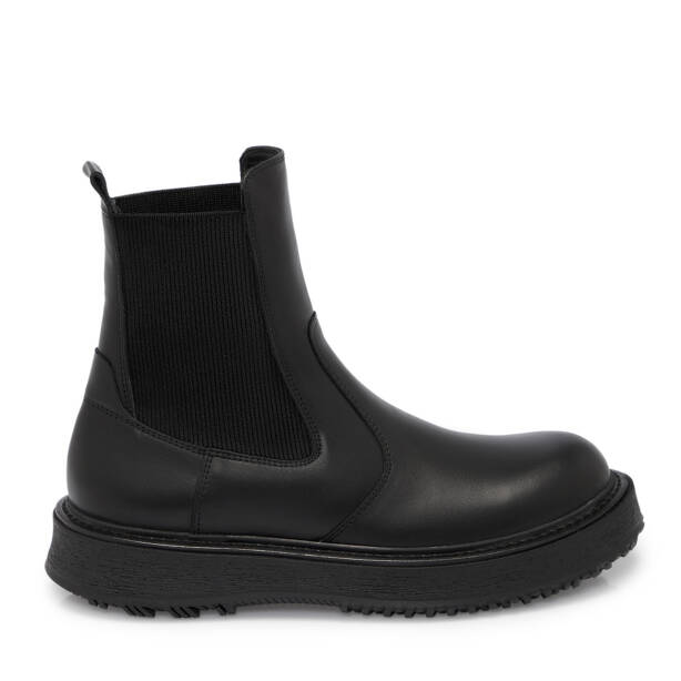 Siyah Deri Kadın Bot - K25K1BT68251-A23 - 3