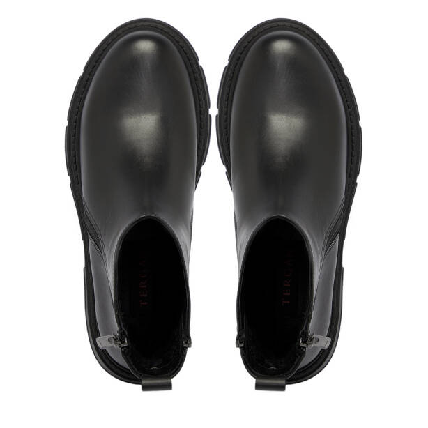 Siyah Deri Kadın Bot - K25K1BT68253-A23 - 5