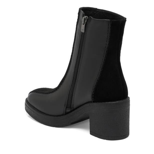 Siyah Deri Kadın Bot - K25K1BT68254-F49 - 2