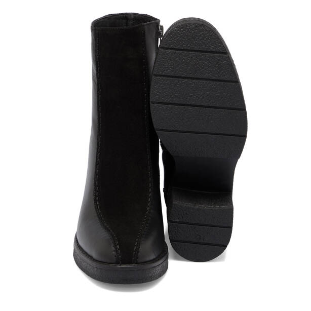 Siyah Deri Kadın Bot - K25K1BT68254-F49 - 4