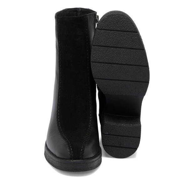 Siyah Deri Kadın Bot - K25K1BT68254-F49 - 4