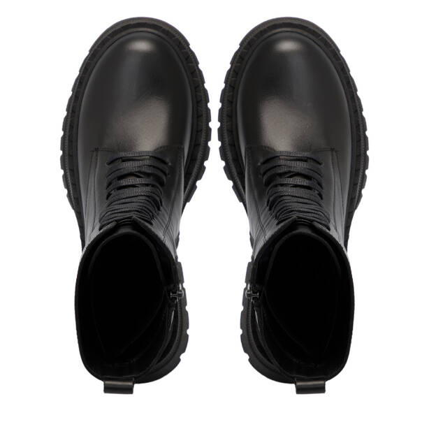 Siyah Deri Kadın Bot - K25K1BT68255-A23 - 5