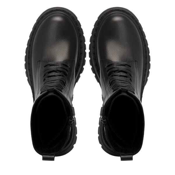 Siyah Deri Kadın Bot - K25K1BT68255-A23 - 5