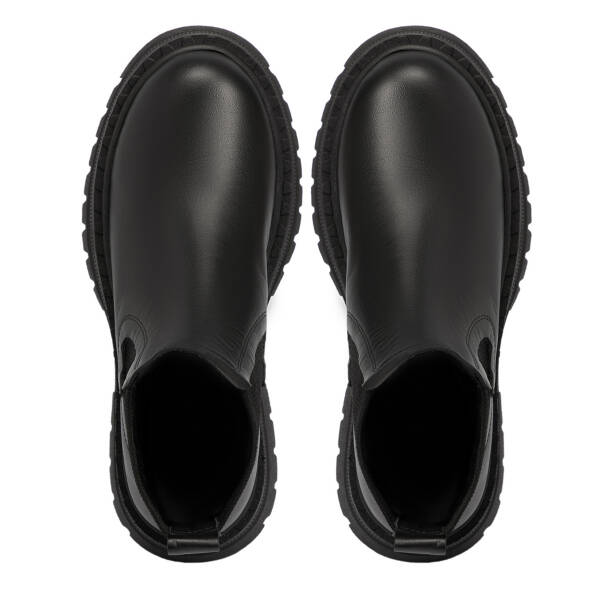 Siyah Deri Kadın Bot - K25K1BT68256-A23 - 5