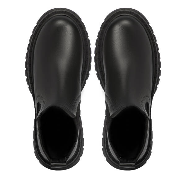 Siyah Deri Kadın Bot - K25K1BT68256-A23 - 5