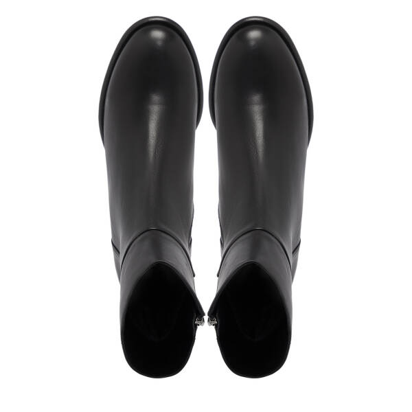 Siyah Deri Kadın Bot - K25K1BT68259-A23 - 5