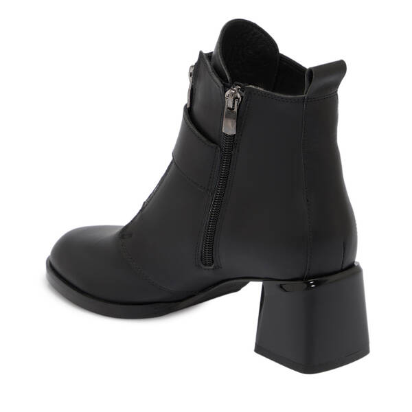 Siyah Deri Kadın Bot - K25K1BT68261-A23 - 2