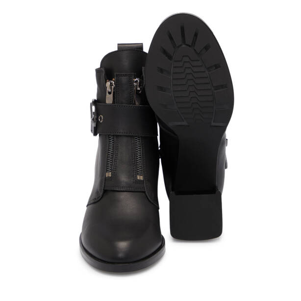 Siyah Deri Kadın Bot - K25K1BT68261-A23 - 4
