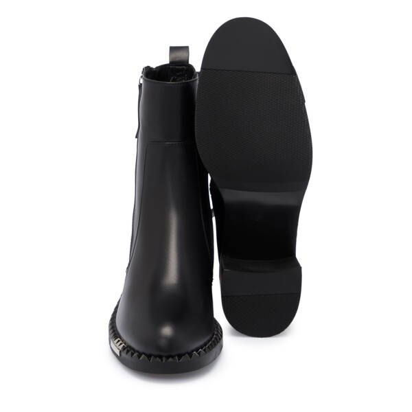 Siyah Deri Kadın Bot - K25K1BT68264-A23 - 4