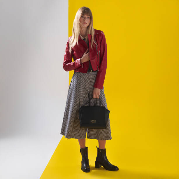 Siyah Hakiki Deri Kadın Bot - K25K1BT68264-A23 - 1