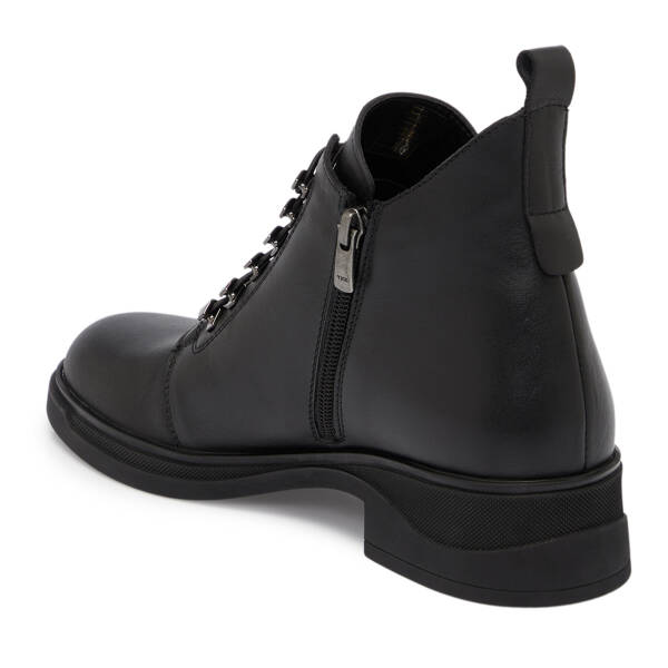 Siyah Deri Kadın Bot - K25K1BT68267-A23 - 2