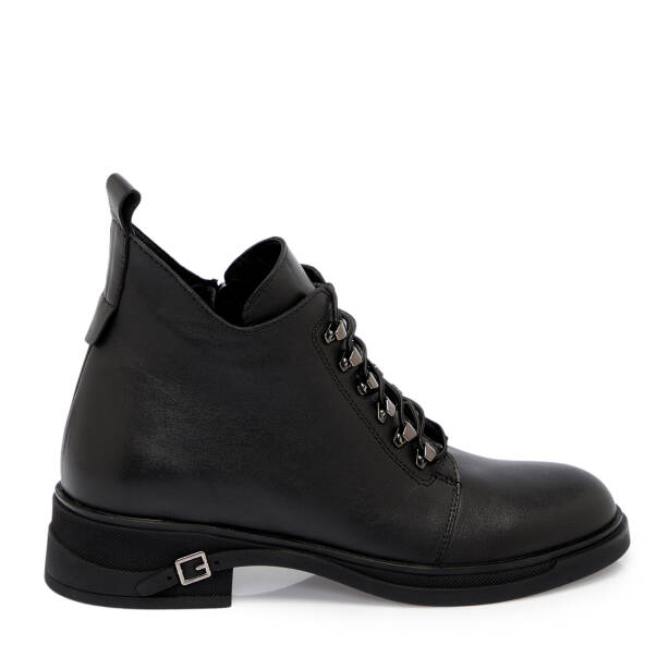 Siyah Deri Kadın Bot - K25K1BT68267-A23 - 3