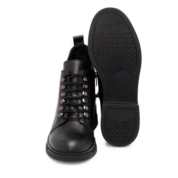 Siyah Deri Kadın Bot - K25K1BT68267-A23 - 4