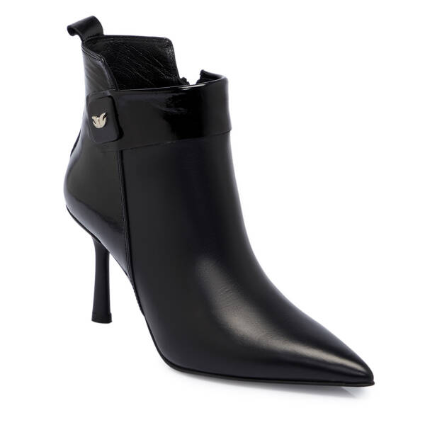 Siyah Deri Kadın Bot - K25K1BT68269-A23 - 1