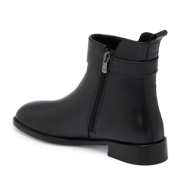 Siyah Deri Kadın Bot - K25K1BT68275-A23 - 2