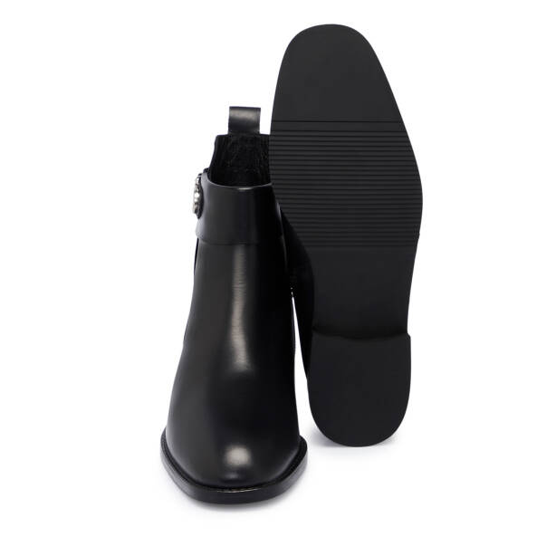Siyah Deri Kadın Bot - K25K1BT68275-A23 - 4