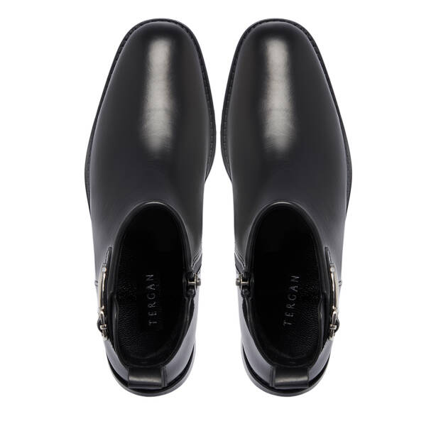 Siyah Deri Kadın Bot - K25K1BT68275-A23 - 5