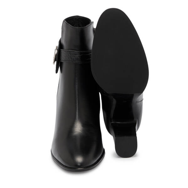 Siyah Deri Kadın Bot - K25K1BT68277-A23 - 4