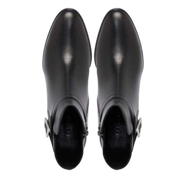 Siyah Deri Kadın Bot - K25K1BT68277-A23 - 5