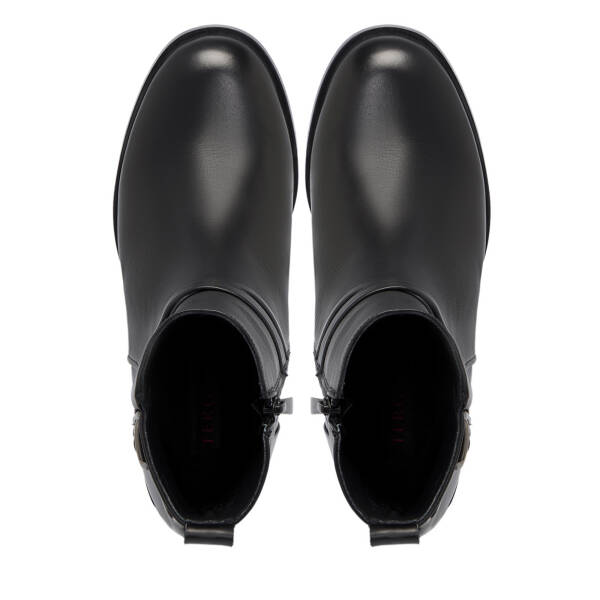 Siyah Deri Kadın Bot - K25K1BT68279-A23 - 5