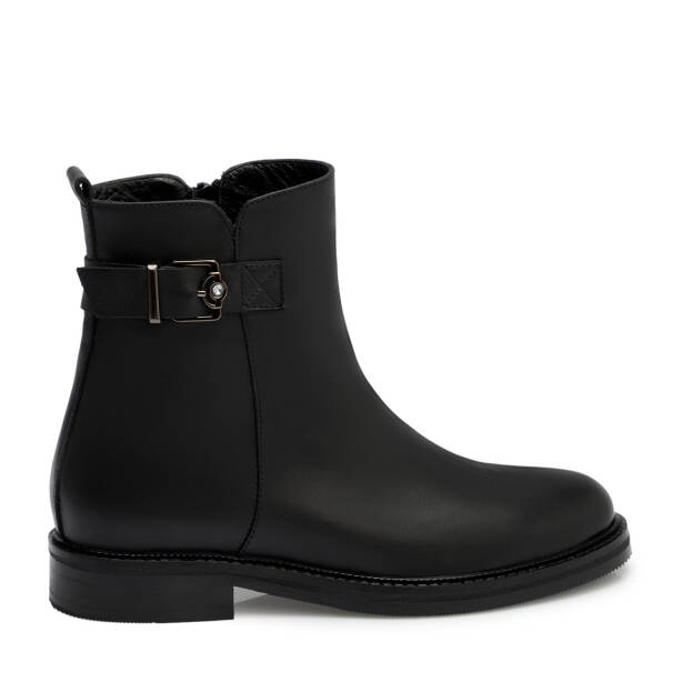 Siyah Hakiki Deri Kadın Bot - K25K1BT68280-A23 - 1