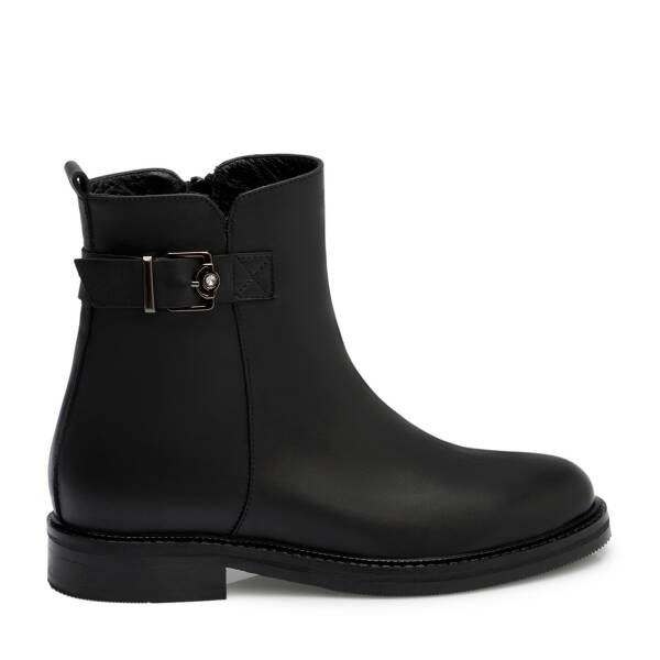 Siyah Hakiki Deri Kadın Bot - K25K1BT68280-A23 - 1