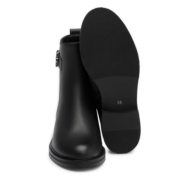 Siyah Hakiki Deri Kadın Bot - K25K1BT68280-A23 - 4