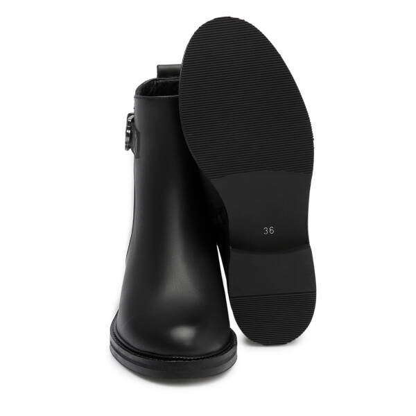 Siyah Hakiki Deri Kadın Bot - K25K1BT68280-A23 - 4