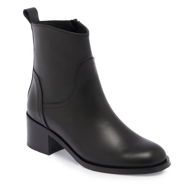 Siyah Hakiki Deri Kadın Bot - K25K1BT68281-A23 - 1