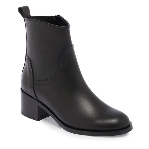 Siyah Hakiki Deri Kadın Bot - K25K1BT68281-A23 - 1