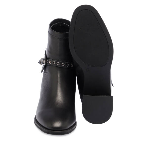 Siyah Deri Kadın Bot - K25K1BT68282-A23 - 4