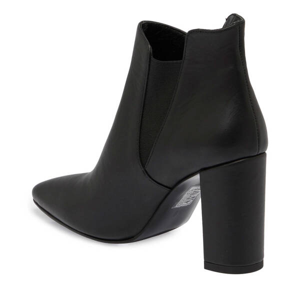 Siyah Deri Kadın Bot - K25K1BT68285-A23 - 2