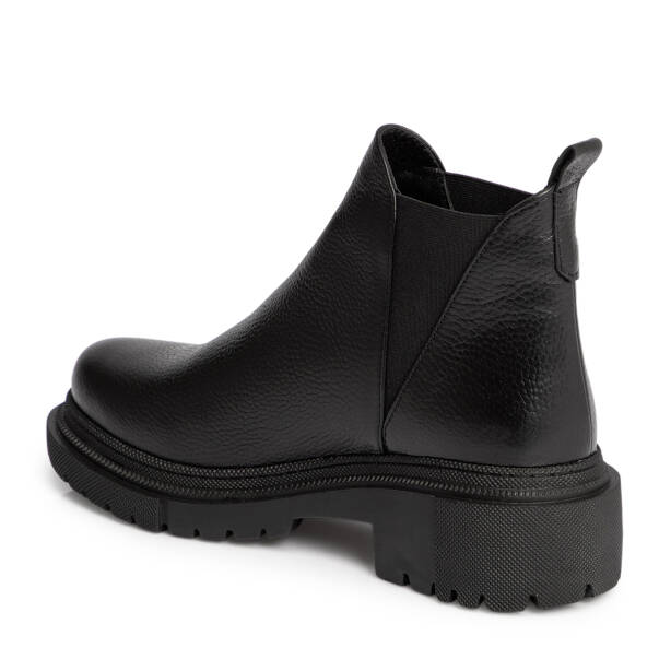 Siyah Deri Kadın Bot - K25K1BT68289-A41 - 2