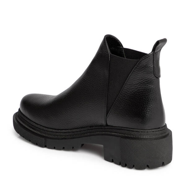 Siyah Deri Kadın Bot - K25K1BT68289-A41 - 2