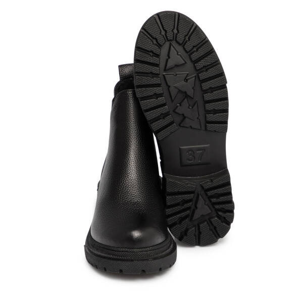 Siyah Deri Kadın Bot - K25K1BT68289-A41 - 4