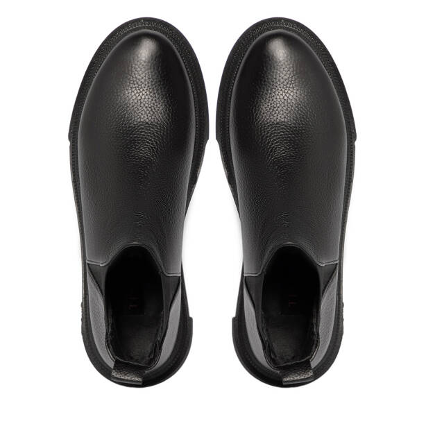 Siyah Deri Kadın Bot - K25K1BT68289-A41 - 5