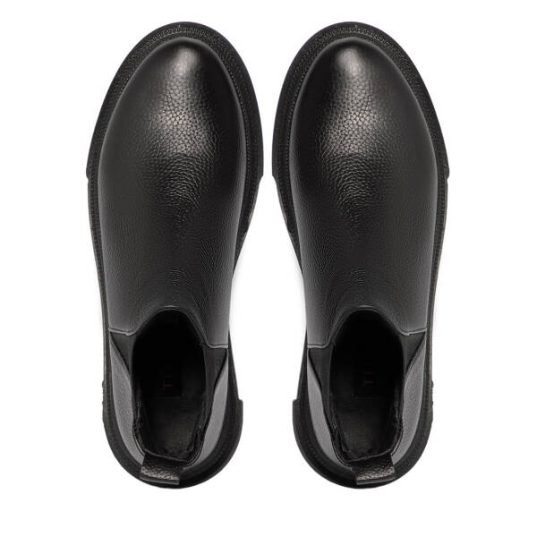 Siyah Deri Kadın Bot - K25K1BT68289-A41 - 5