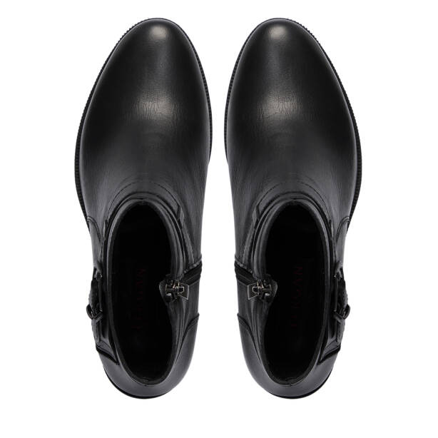 Siyah Hakiki Deri Kadın Bot - K25K1BT68290-A43 - 5