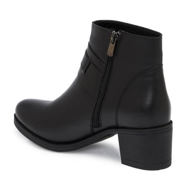 Siyah Deri Kadın Bot - K25K1BT68290-A43 - 2