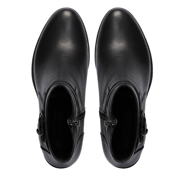 Siyah Deri Kadın Bot - K25K1BT68290-A43 - 5