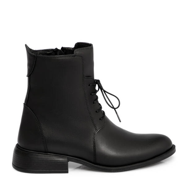 Siyah Deri Kadın Bot - K25K1BT68292-A23 - 3