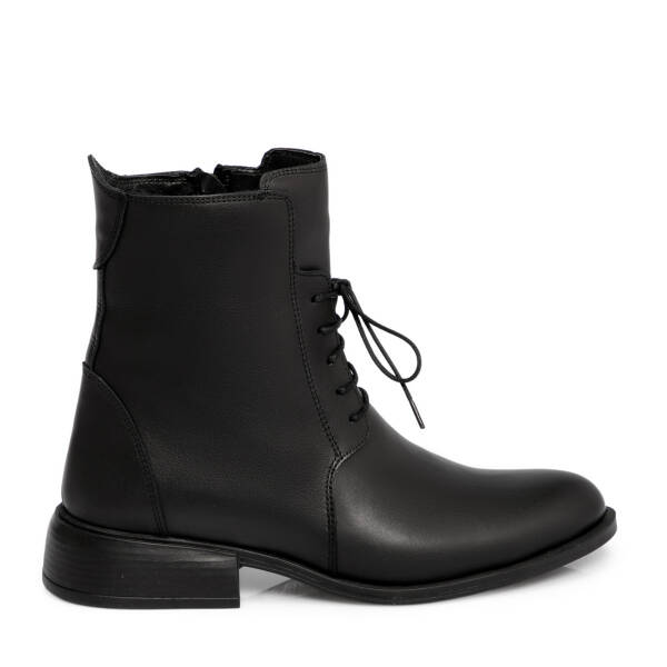 Siyah Deri Kadın Bot - K25K1BT68292-A23 - 3