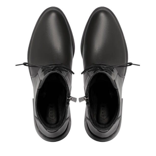 Siyah Deri Kadın Bot - K25K1BT68292-A23 - 5