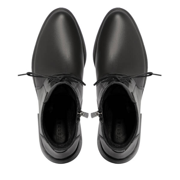 Siyah Deri Kadın Bot - K25K1BT68292-A23 - 5